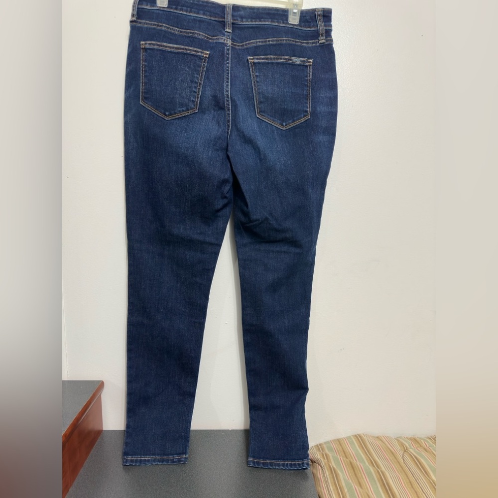 St. John's Bay Dark Blue Skinny Jeans - Picture 3 of 5